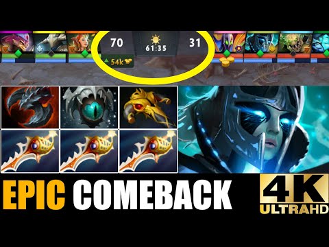 IMBA 3X Divine Rapier Brutal 7000 Damage Crit PA Epic Hard Game Comeback Dota 2 Pro Rank Gameplay