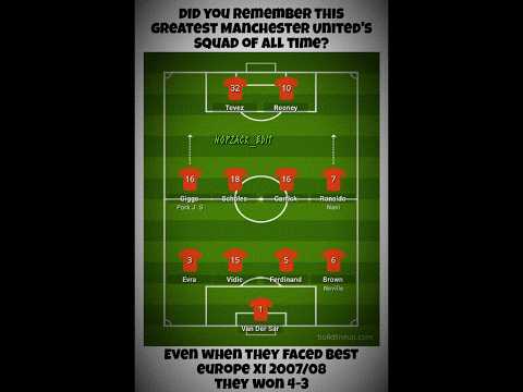 This golden line-up ruled Europe 2007/08 #football #edit #viralshort #manchesterunited #ronaldo