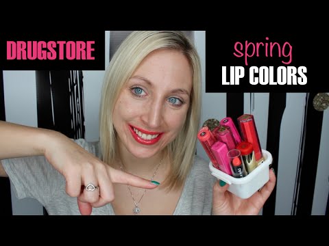 (DRUGSTORE) Spring Lip Colors | SWATCHES