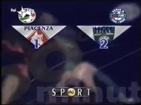 2001-02 (2a - 09-09-2001) Piacenza-Lecce 1-2 [Gautieri,Giacomazzi,Giacomazzi] Servizio 90°Rai1