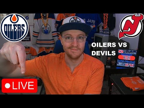 EDMONTON OILERS VS NEW JERSEY DEVILS LIVE | FAN REACTION & COMMENTARY