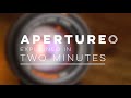 Aperture Explained in 2 Minutes