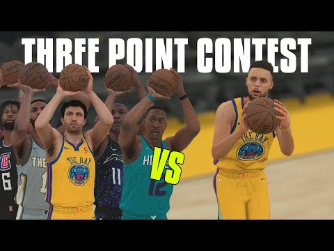 Can the 5 Worst Three Point Shooters Combined Beat Stephen Curry In A Three Point Contest? NBA 2K18! Video