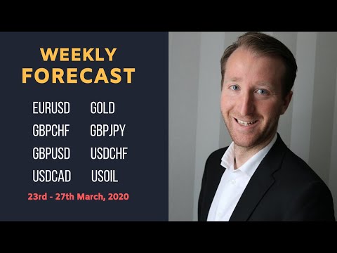 Weekly Forex Forecast for EURUSD, GBPUSD, GBPJPY, USDCAD, USOIL  (23rd to 29th, Mar 2020)