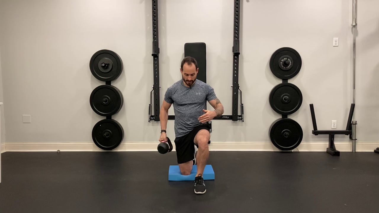 Half Kneeling Kettlebell Halo - YouTube