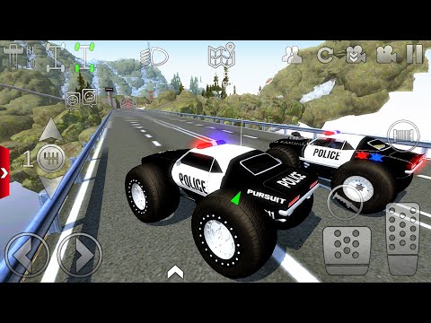 Monster Police Car driving Extreme Off-Road #4 - Offroad Outlaws Police Car game Android Gameplay