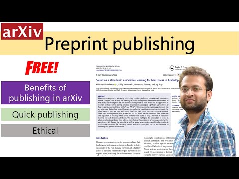 Why you should publish papers in arXiv repositories. benefits of preprint publishing.