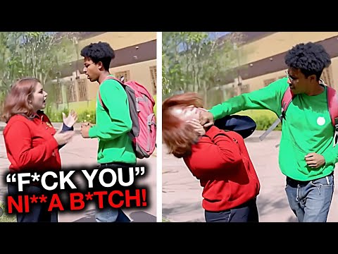 Karen CALLS Him NI**ER Then Gets KNOCKED OUT COLD!