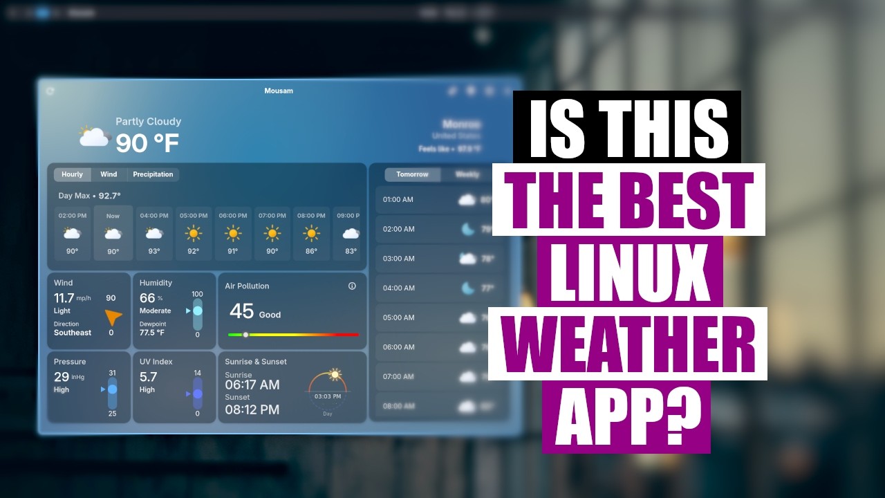 The Mousam Weather App For Linux