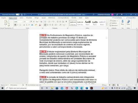 CAJAMAR   LEI COMPLEMENTAR 67 ESTATUTO MAGISTÉRIO