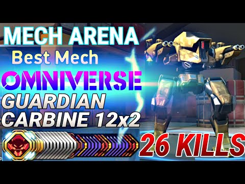 26 kills Mech Arena⚡Gaurdian Carbine 12x2 Godlike Tournament