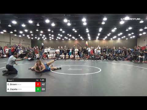 200 Lbs Rr Rnd 1 Olivia Brown Oklahoma Dual Vs Angela Zapata Texas C