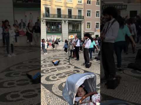 AMAZING!!Street Buskers in Lisbon!!!