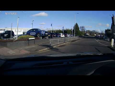 Angry Cyclist Runs A Red Light Very Slowly! Near Miss Cyclist Red Light Runner.