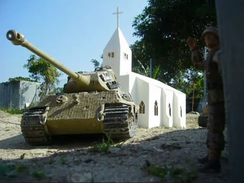 1/16 rc Tiger vs Sherman wwii Tank Battle