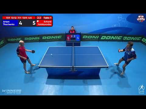 22:00 Artem Tkachenko 3-2 Evhenii Holoborodko  West 5 WIN CUP 23.11.2022 | TABLE TENNIS WINCUP