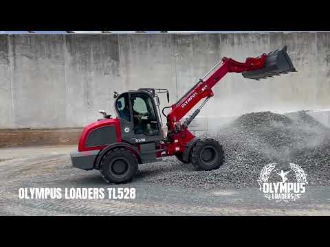 TL528 Wheel Loader in Action Stockpiling Gravel | Olympus Loaders