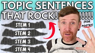 How to Write the BEST Poetry Topic Sentences!