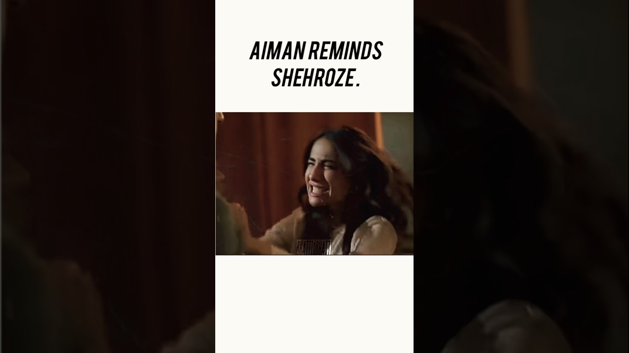 Aiman recognized Shehroze #ayeishqejunoon#ushnashah#sheheryarmunawar#shujaasad