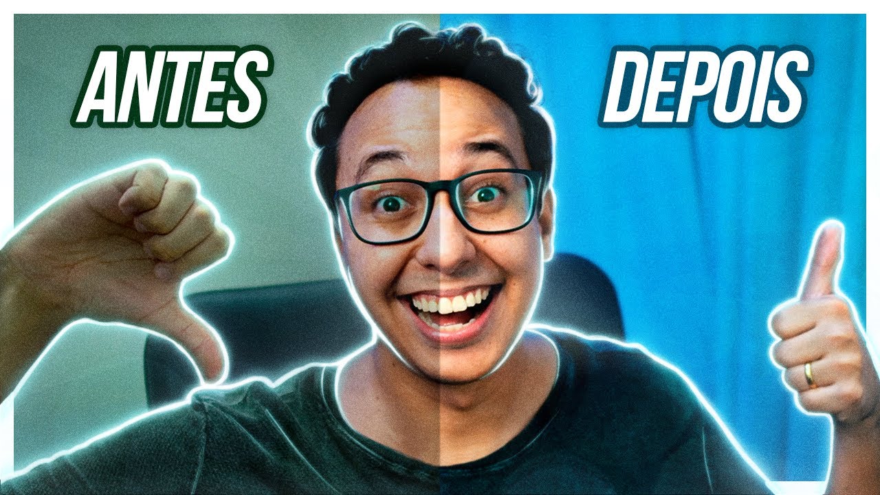 GRAVANDO VÍDEOS EM CASA: como montei a ILUMINAÇÃO do meu quarto!