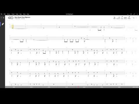 Non sono una signora (Loredana Bertè),Tablatura e base Senza Basso - Backing bass track -NO BASS