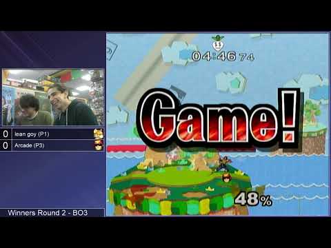 GSS 111 SSBM - lean goy (Fox, Falco) vs. Arcade (C. Falcon) - Melee WR2