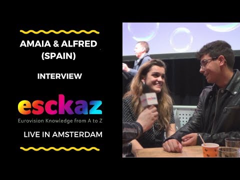 ESCKAZ in Amsterdam: Interview with Amaia & Alfred (Spain at the Eurovision 2018)