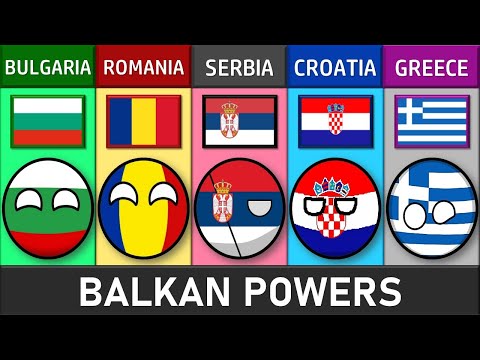 Bulgaria vs Romania vs Serbia vs Croatia vs Greece - Country Comparison