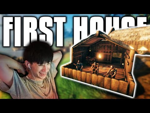 OUR FIRST HOUSE IN VALHEIM w/pokelawls | NRG ACEU