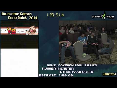 Pokemon Soul Silver Speedrun 2:55:55 - Live at AGDQ 2014