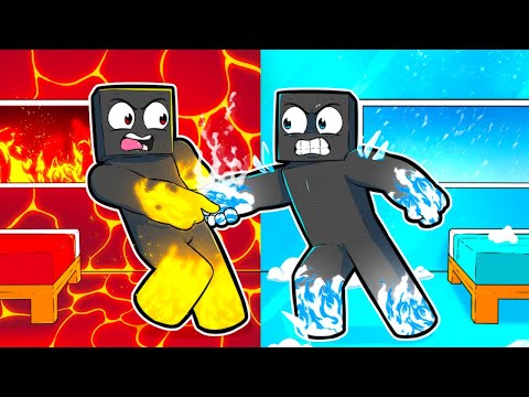 ATHOS DE FOGO vs ATHOS DE GELO na BATALHA do MINECRAFT