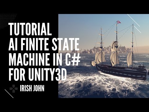 Tutorial: AI Finite State Machine in C# for Unity3d! - Live on Stream!