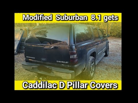 Cadillac Escalade D Pillar Cover swap on the Gangsta Burb!!