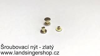 Šroubovací nýt - zlatý
