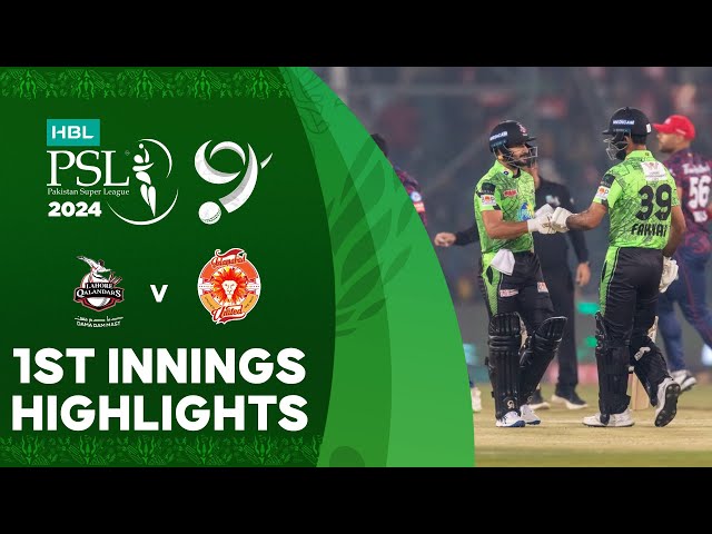 1st Innings Highlights | Lahore Qalandars vs Islamabad United | Match 1 | HBL PSL 9 | M1Z2U