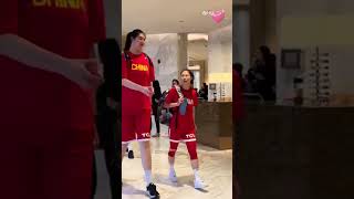 Chinese women's basketball rising star Zhang Ziyu, 2.27 meters tall #basketballplayer#basketball
