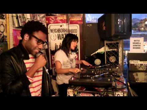 Donald Glover - Childish Gambino with DJ SoSuperSam LIVE at FatBeats, LA part 2-9