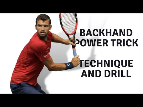 Backhand Power Trick.  How to add power to your backhand in minutes!