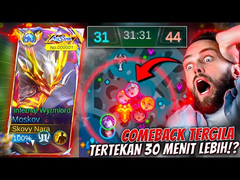 Epic Comeback Paling Gila !! Berjuang Di Menit 30++ Melawan Top Global!! Deg-degan Parah! ~ MLBB