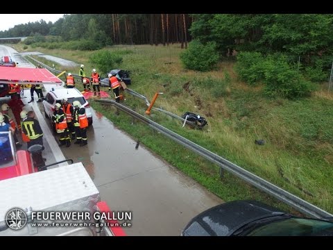 Hilfeleistung: VU-Klemm auf der BAB 13 - Groß Köris - Bestensee am 02.07.2016