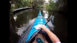 preview picture of video 'Kayaking the Tropical Estero River, the Koreshan Portion - raw video - HD GoPro'