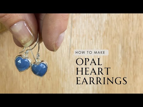 JEWELLERY TUTORIAL | Make these Gemstone Heart Earrings