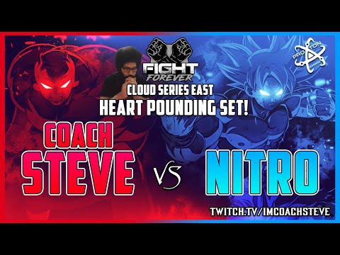 [DBFZ] CRAZY TOURNAMENT SET?!?!?! COACH STEVE vs NITRO (Losers Finals of The Cloud Series East 1/29)