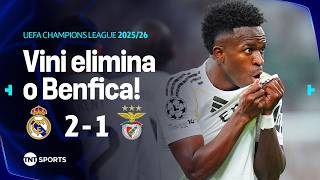 VINI JR. É DECISIVO DE NOVO, FAZ GOL DA VITÓRIA E REAL VAI PRAS OITAVAS | REAL MADRID 2X1 BENFICA