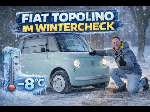 Fiat Topolino winter check: -8 degrees, snow and ice: How does it really perform!