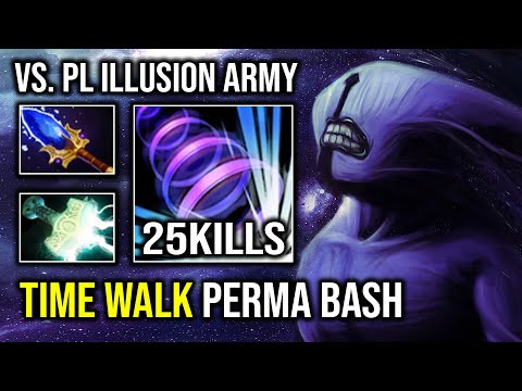 WTF Unlimited Bash Time Walk Against PL Illusion with Max Speed Faceless Void Dota 2