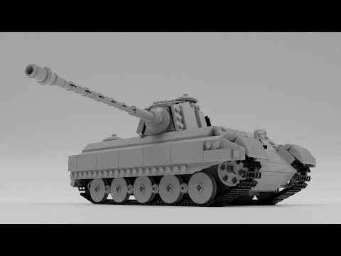 Танк Pz-6B 'Королевский тигр' из ЛЕГО (инструкция по сборке)