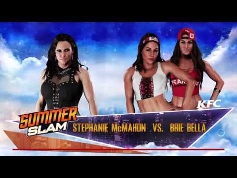 WWE 2k18 - Stephanie McMahon vs. Brie Bella (w/Nikki Bella)