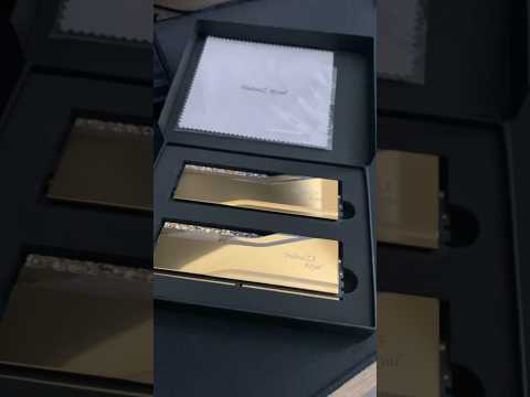 Gold DDR5 trident royal Z inside #lianli #ddr5 #gskill #tridentroyalz #gold