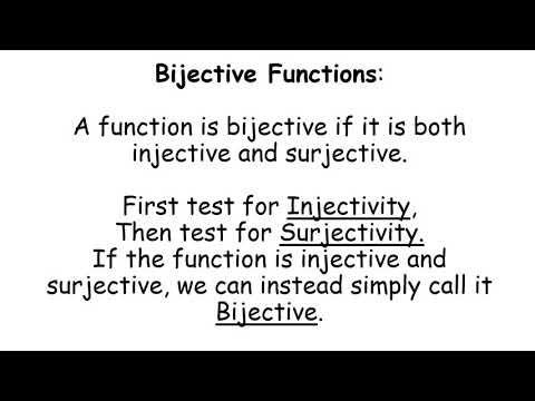 LCHL - Functions Revision  - Injective, Surjective and Bijective